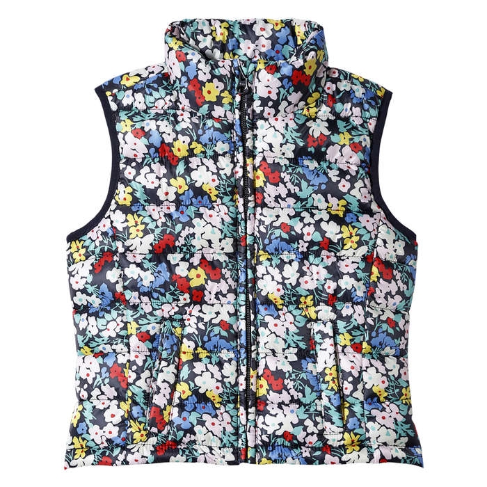 Kid Girls’ Quilted Vest in JF Perennial Pink from Joe Fresh