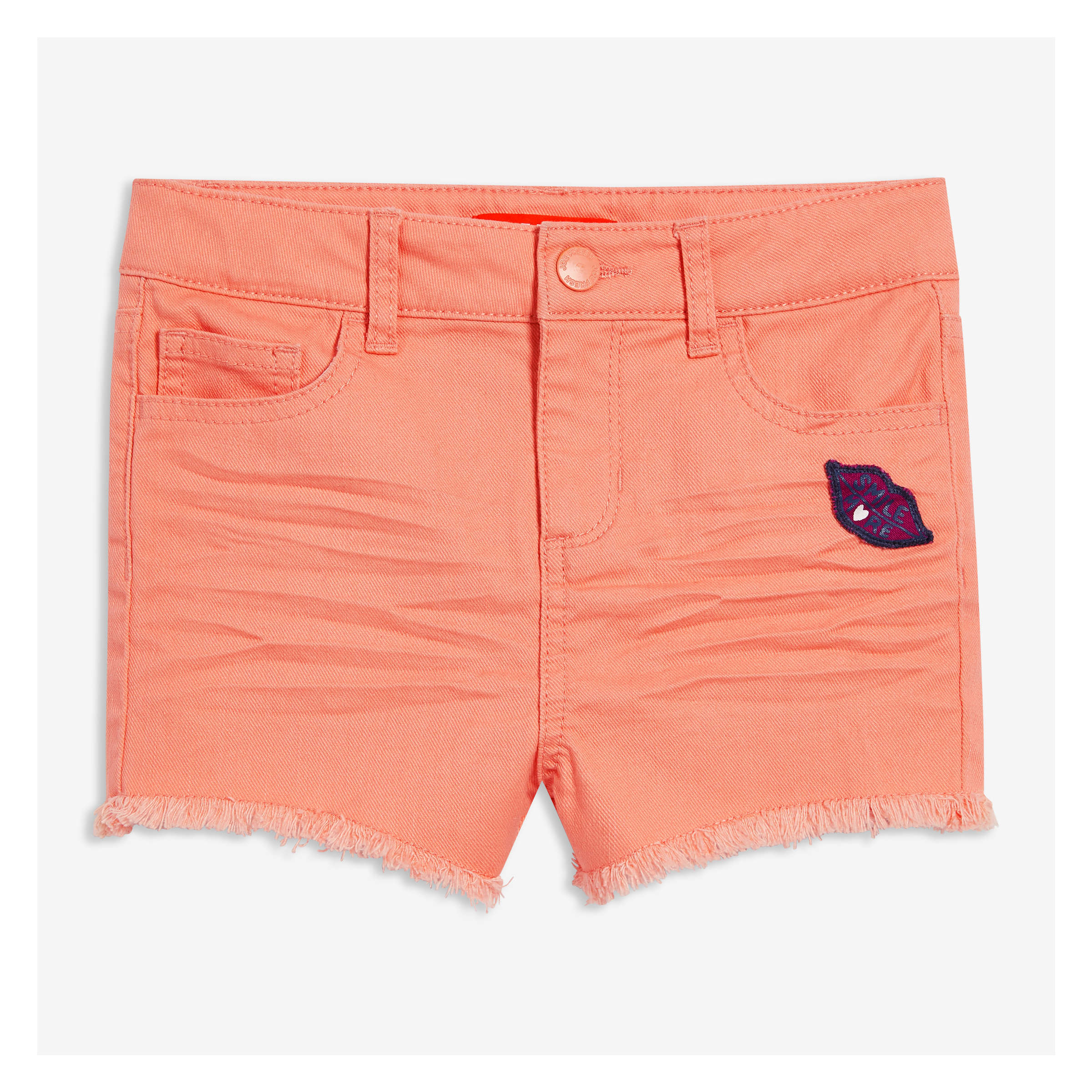 salmon coloured shorts