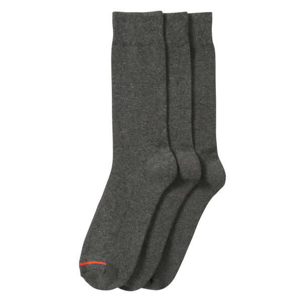 Men’s 3 Pack Dress Socks - Charcoal
