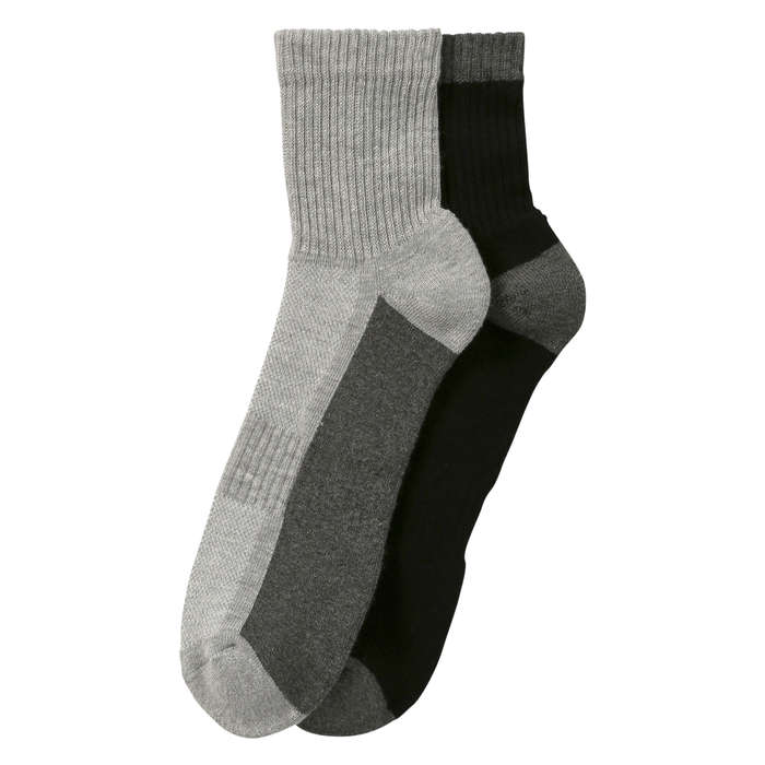 Men's 2-Pack Quarter-Crew Socks