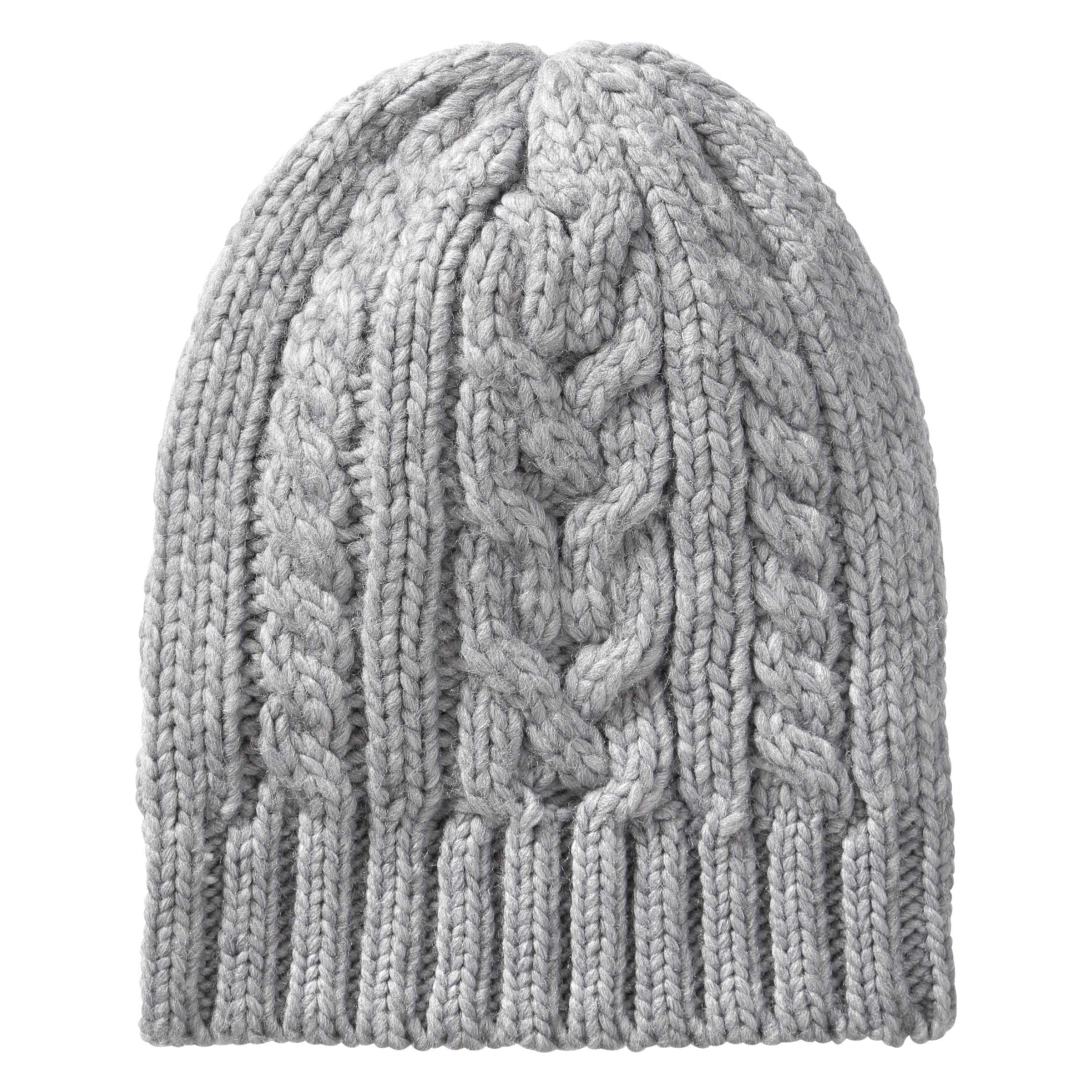 mens black cable knit hat