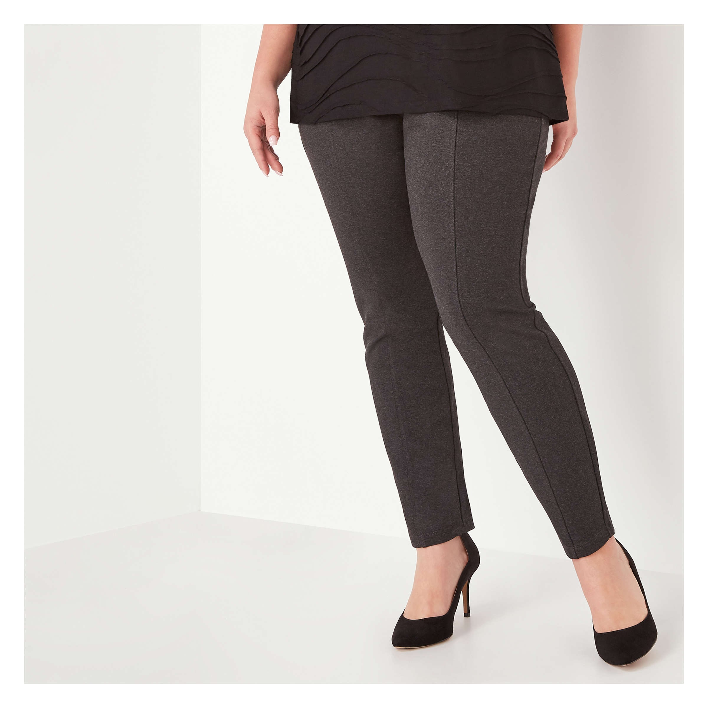 seamed ponte pants