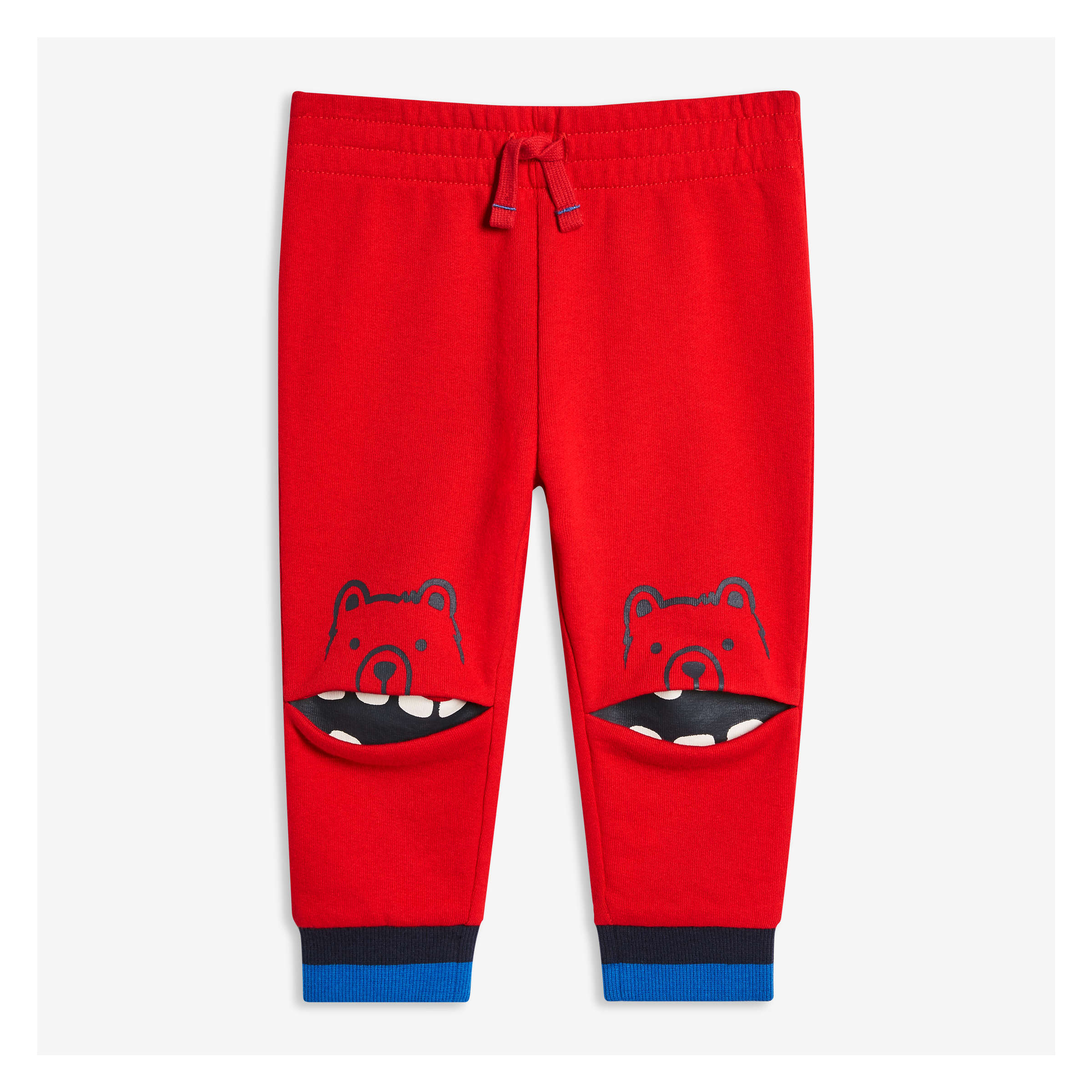 red baby joggers