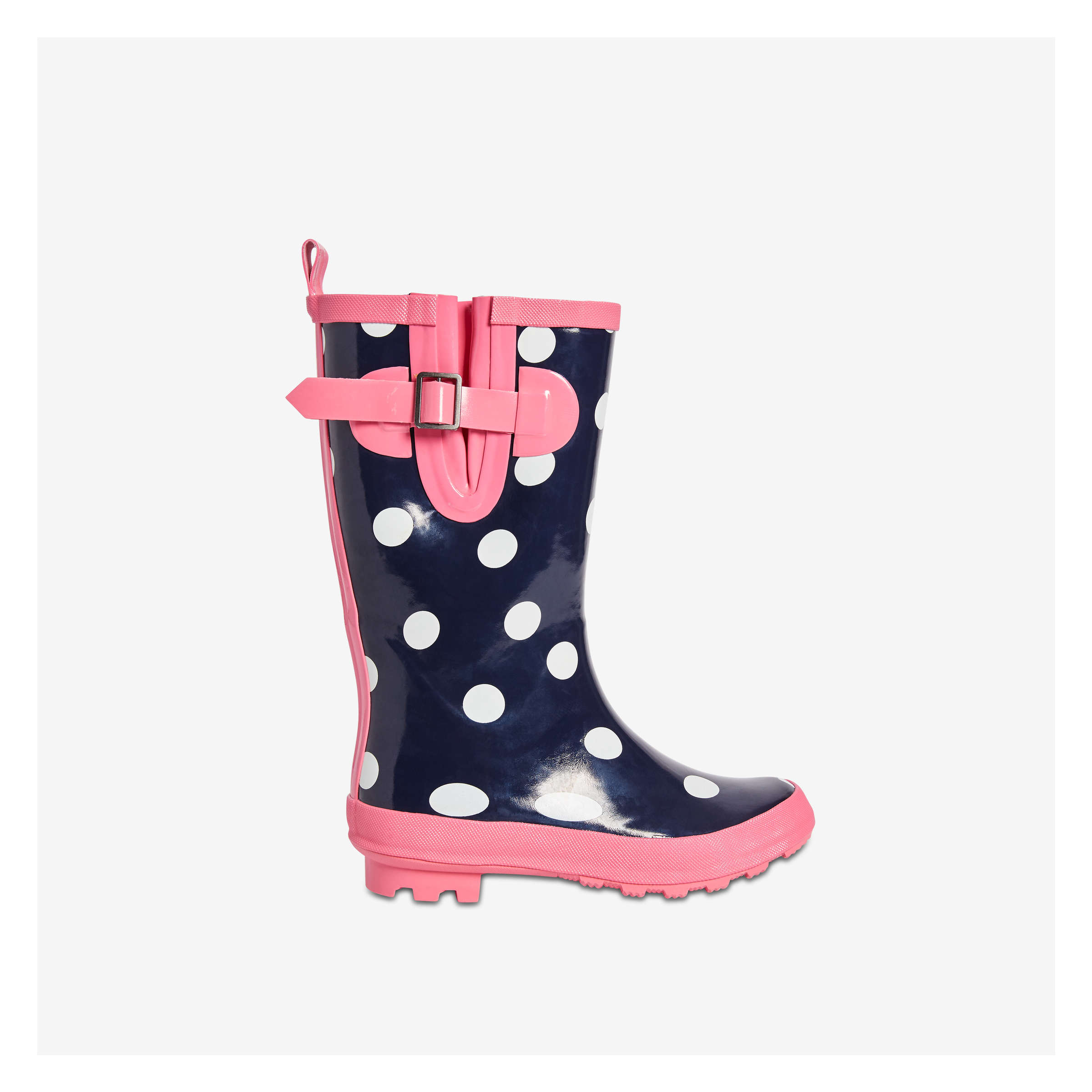polka dot rain boots