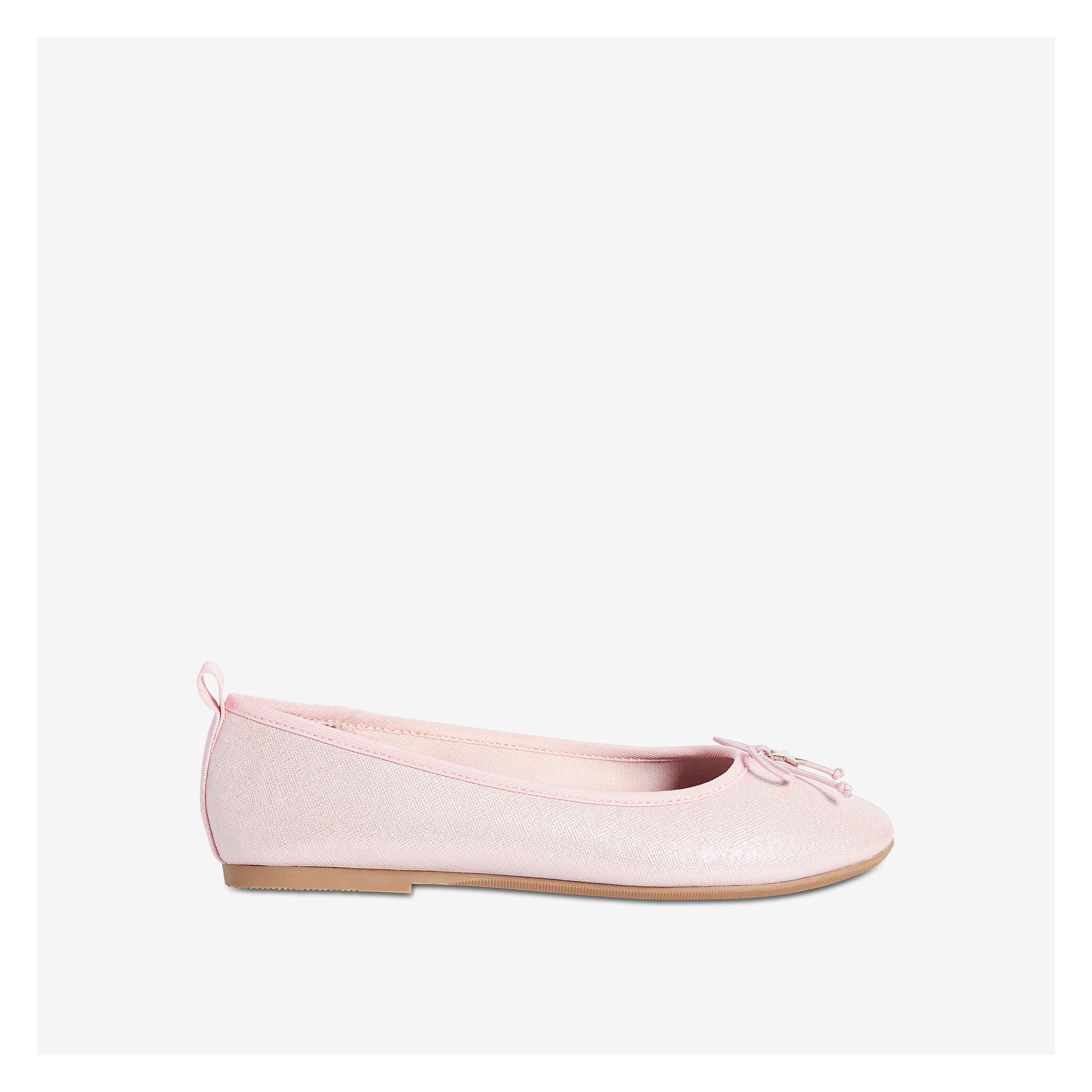 baby pink flat shoes