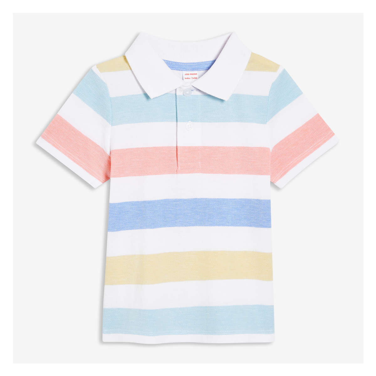 Baby Boys' Stripe Polo in White from 
