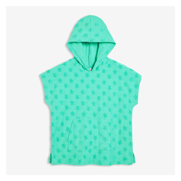 Kid Girls' Hooded Cover-Up - Turquoise