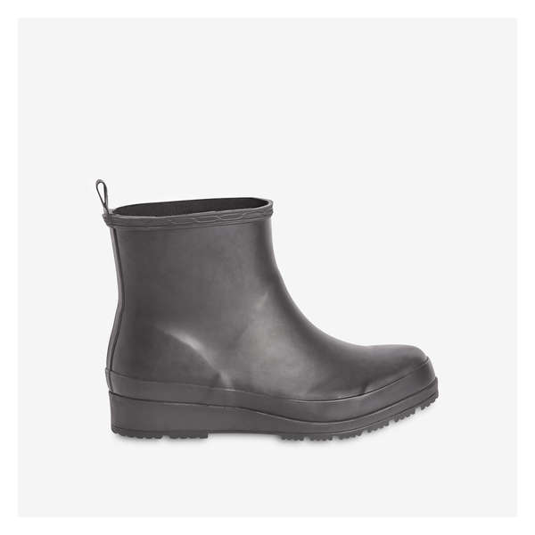 Wedge Rain Boots - Black