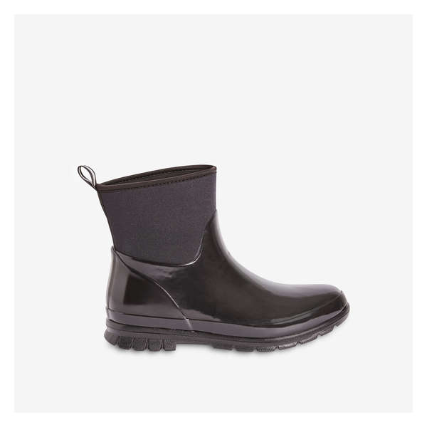 Mid-Shaft Rain Boots - Black