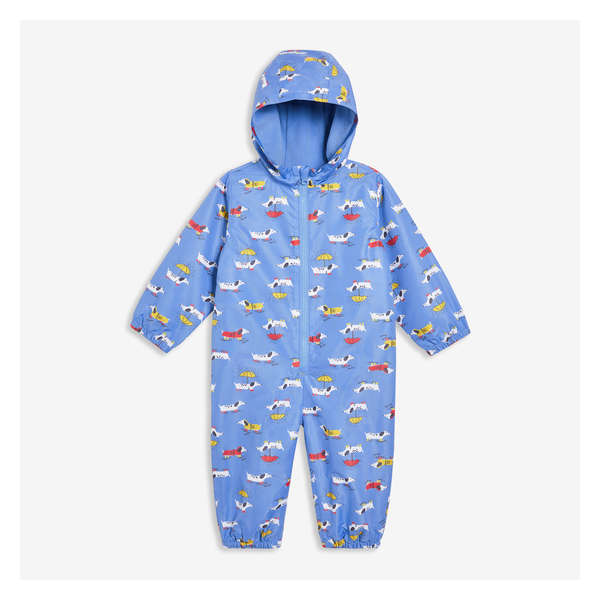 Baby Boys' Puddle Suit - Bright Blue