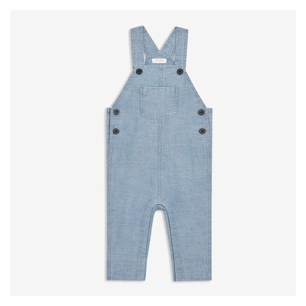 Baby Boys' Chambray Overall - Bright Blue
