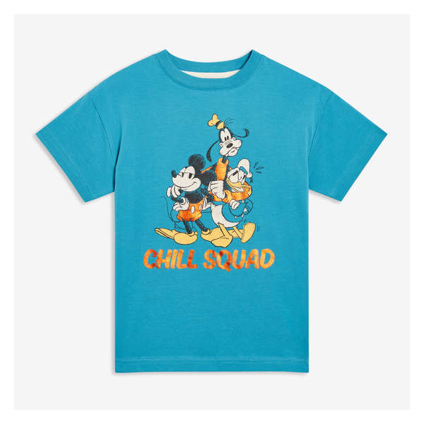 Kid Disney Mickey Mouse Chill Squad Tee - Teal