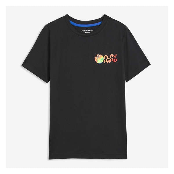 Kid Boys' Active T-Shirt - JF Black