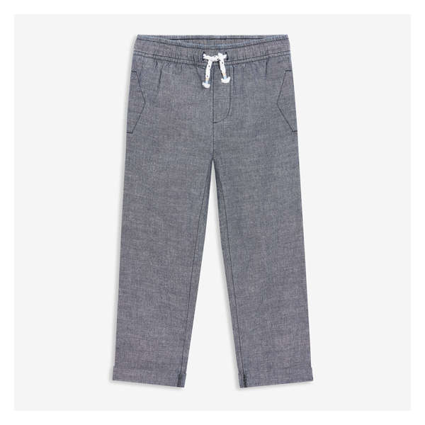 Kid Boys' Chambray Pant - Dusty Blue