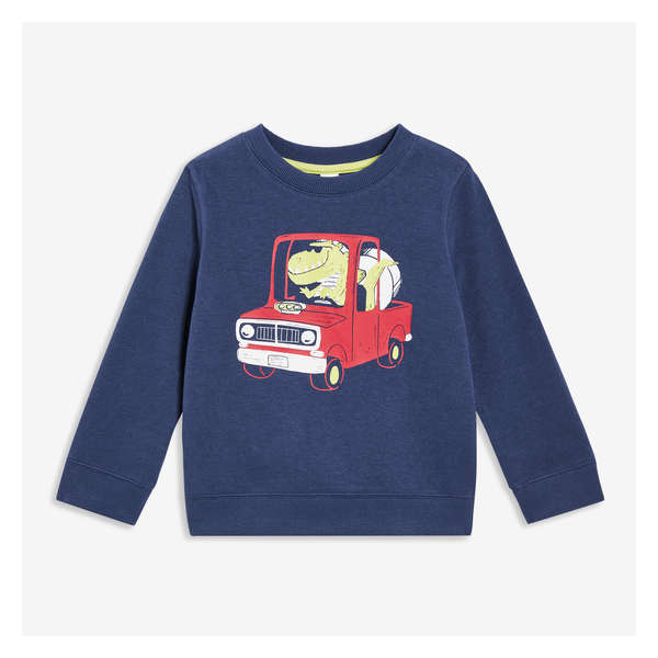 Toddler Boys' Terry Pullover - Light Navy