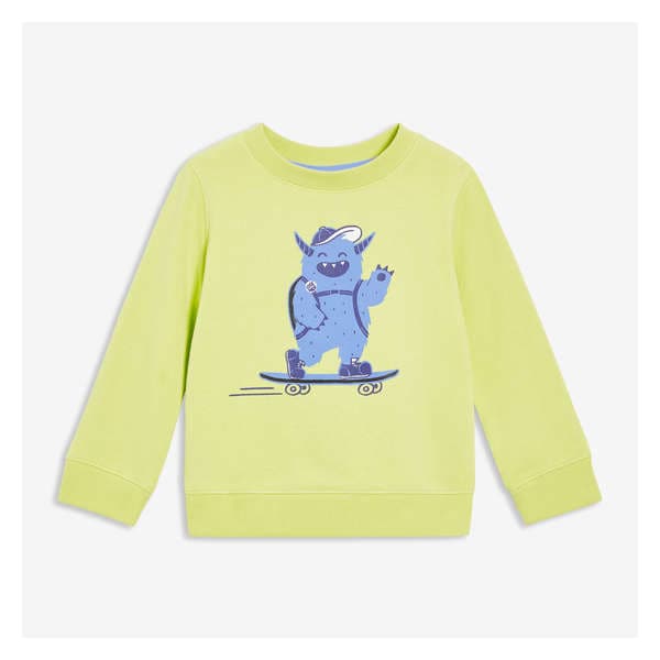 Toddler Boys' Terry Pullover - Lime Green