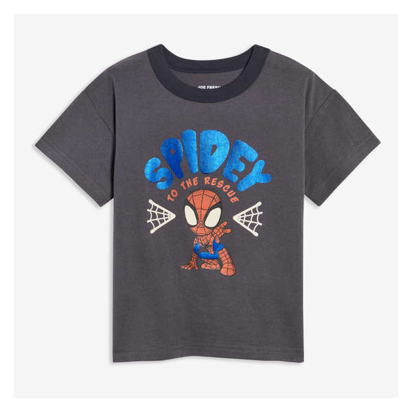 Toddler Marvel Spider-Man Tee - Charcoal