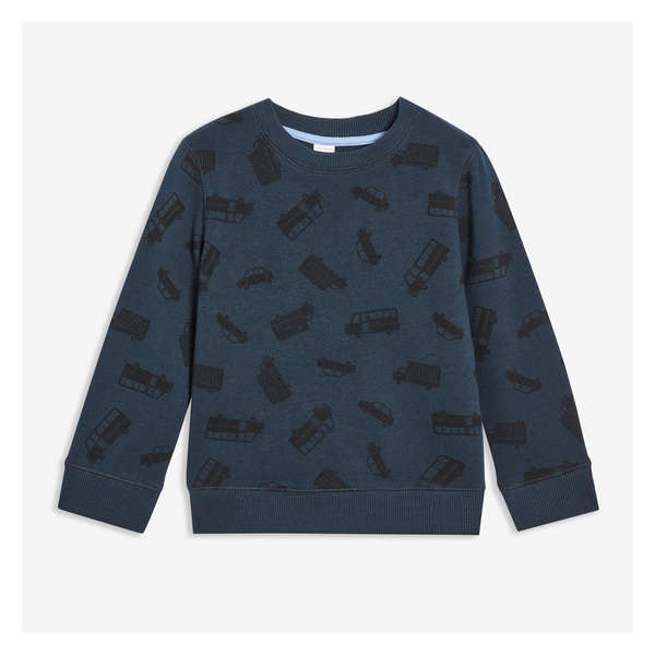 Toddler Boys' Terry Pullover - Dark Grey