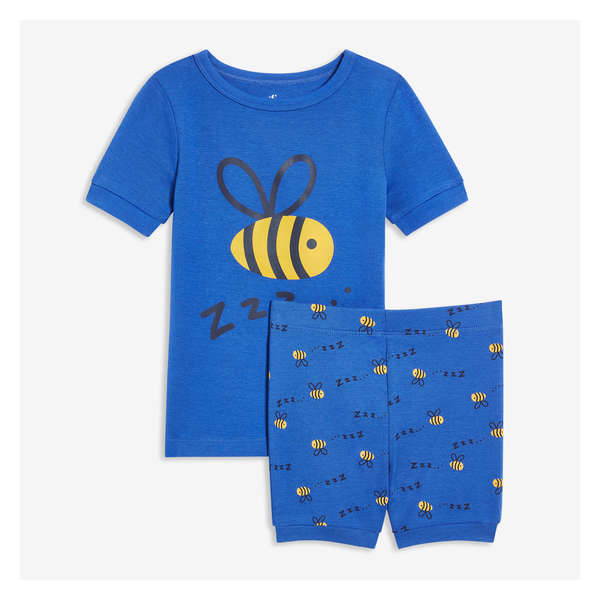Gender Free Toddler 2 Piece Sleep Set - Royal Blue