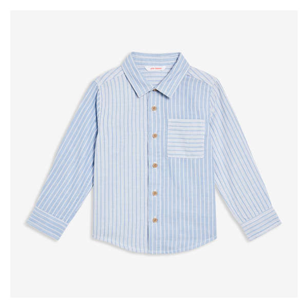 Toddler Boys' Button-Down Shirt - Blue