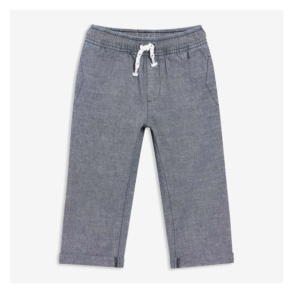 Toddler Boys' Chambray Pant - Dusty Blue