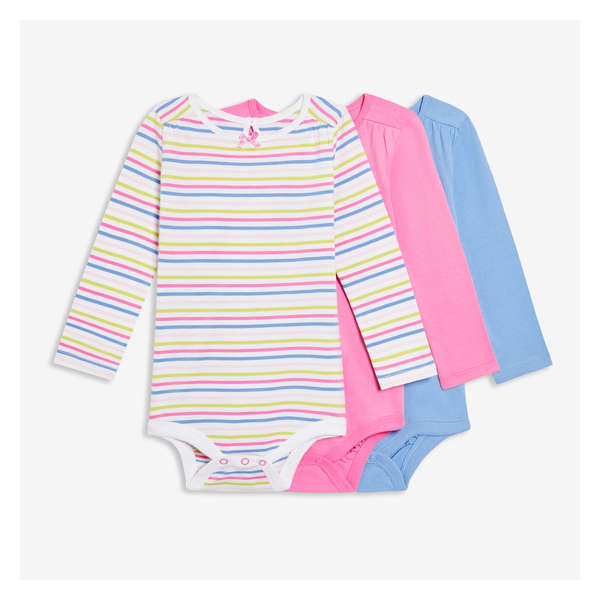 Baby Girls' 3 Pack Bodysuit - White