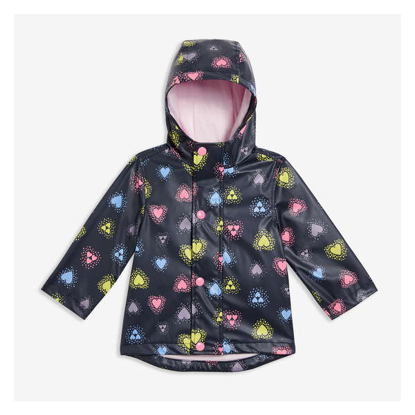 Baby Girls' Raincoat - Dark Navy