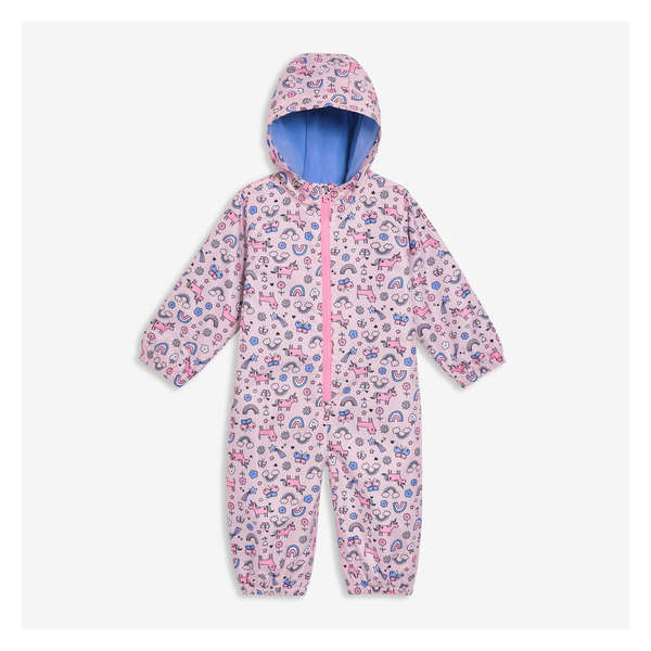 Baby Girls' Puddle Suit - Pale Pink