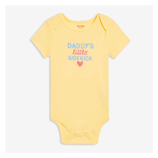 Baby Girls' Bodysuit - Pale Yellow