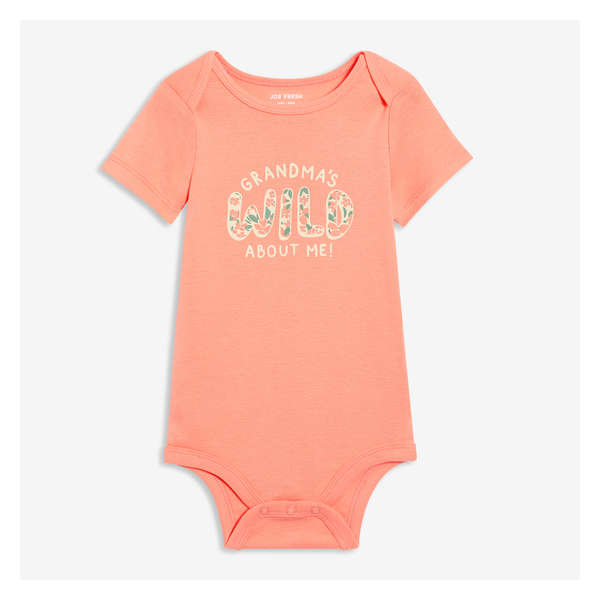 Baby Girls' Bodysuit - Peach