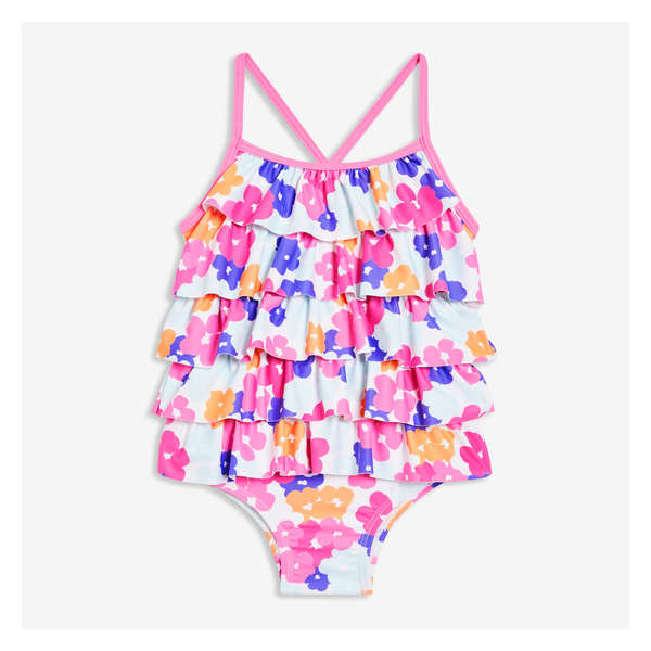 Baby Girls' Ruffle Swimsuit - Pink