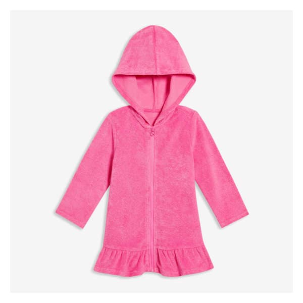 Baby Girls' Hooded Cover-Up - Pink