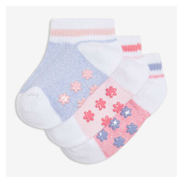 Baby Girls' 3 Pack Low-Cut Boot Socks - Purple