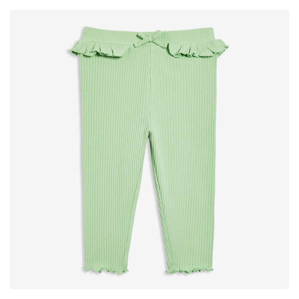 Baby Girls' Ruffle Legging - Light Green
