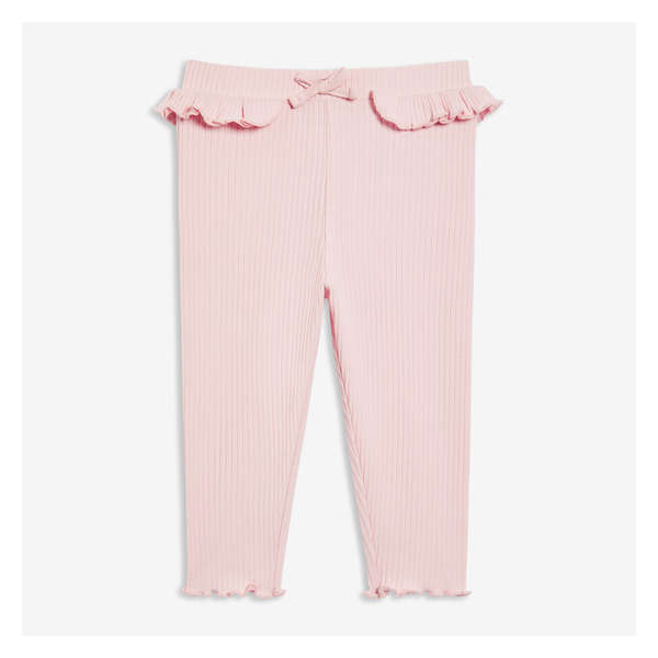 Baby Girls' Ruffle Legging - Light Pink