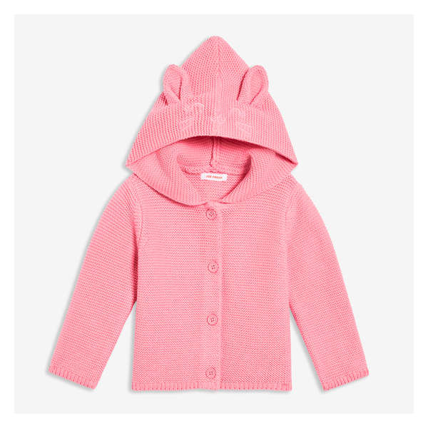 Baby Girls' Hooded Cardi - Pink