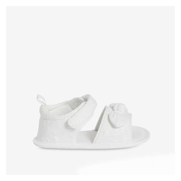 Baby Girls' Knot Sandals - White