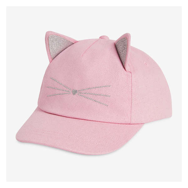 Kid Girls' Cat Cap - Light Pink
