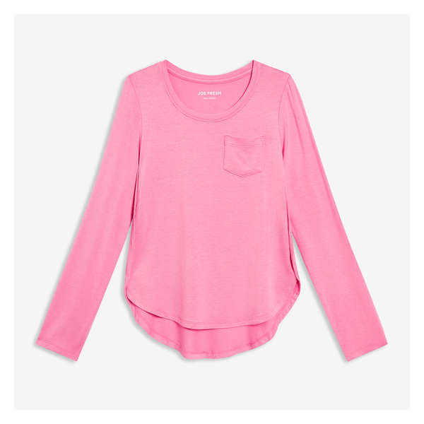 Kid Girls' Pocket Long Sleeve - Pink