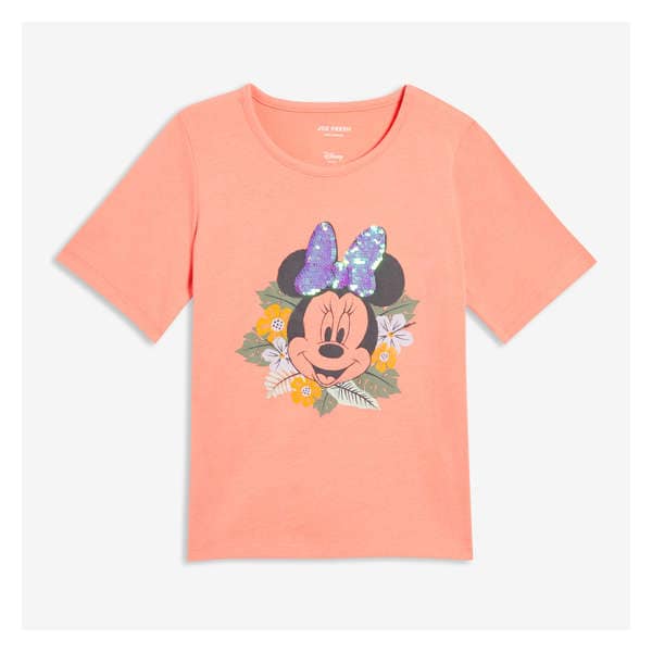 Kid Disney Minnie Mouse Tee - Peach