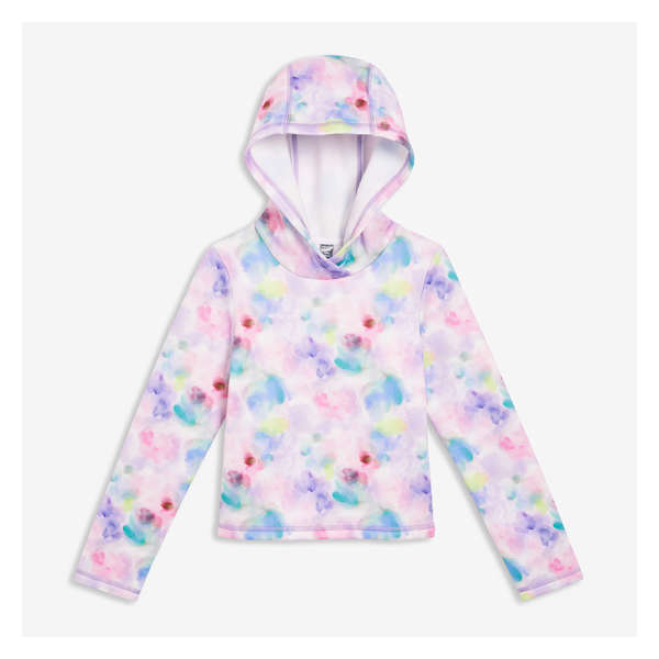 Kid Girls' Active Hoodie - Bright Purple