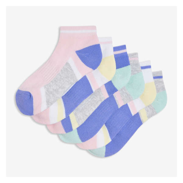 Kid Girls' 6 Pack Low-Cut Socks - Pink