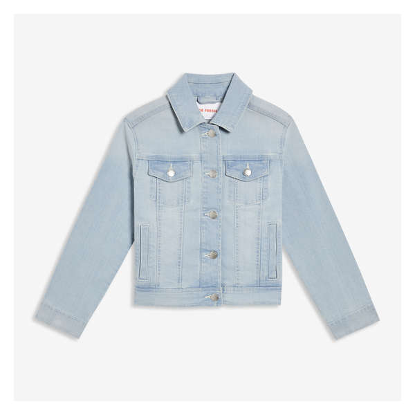 Kid Girls' Denim Jacket - Powder Blue