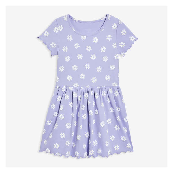 Kid Girls' Printed Dress - Lavender