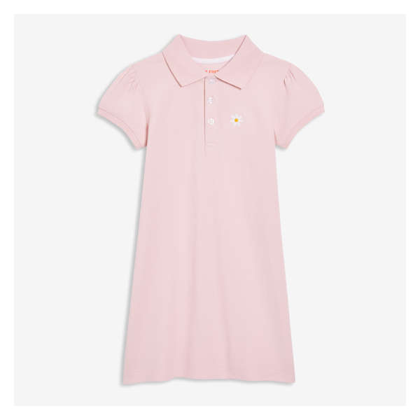 Kid Girls' Polo Dress - Light Pink