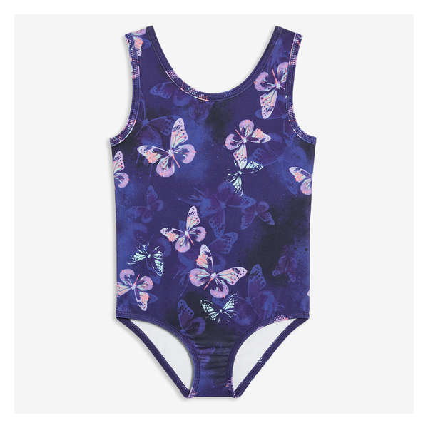 Toddler Girls' Active Bodysuit - Navy