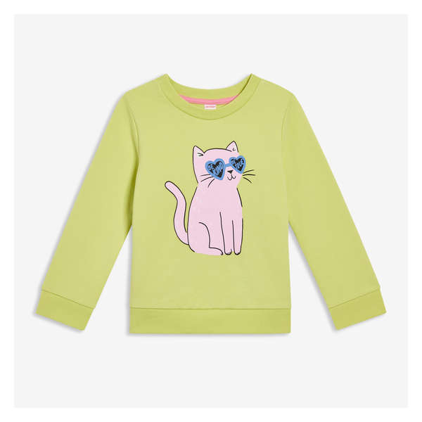 Toddler Girls' Terry Pullover - Lime Green
