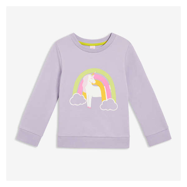 Toddler Girls' Terry Pullover - Pale Purple