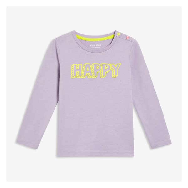 Toddler Girls' Graphic Long Sleeve - Pale Purple