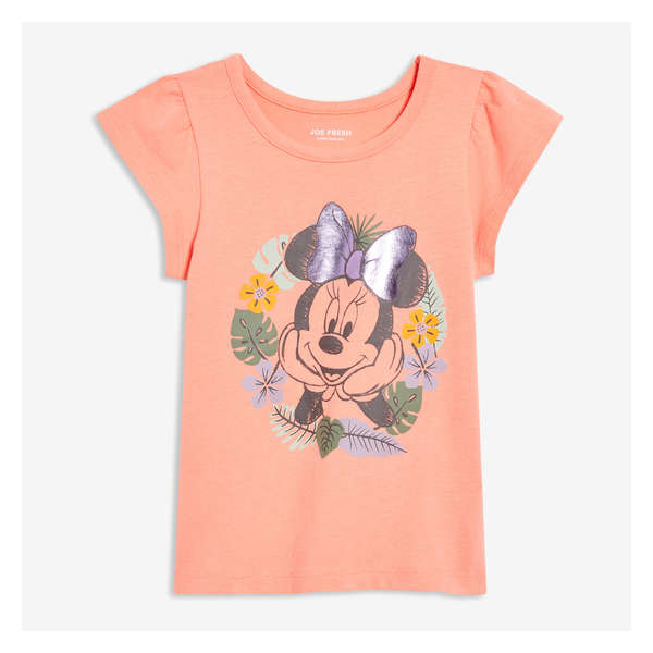 Toddler Disney Minnie Mouse Tee - Peach